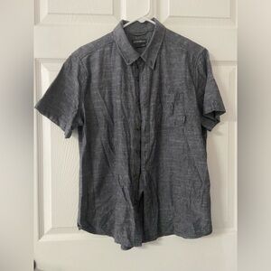 1- EDDIE BAUER Dark Grey Hutton Down Shirt